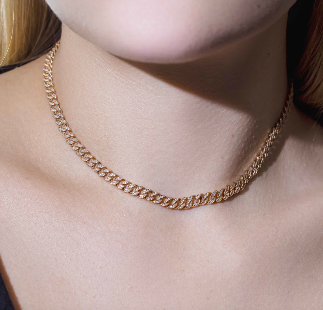 Diamond Pavé Cuban Link Choker