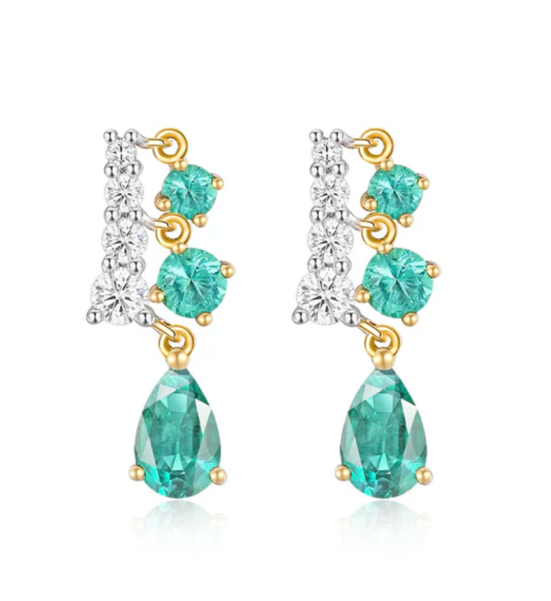 Drop Pear Slant Stud