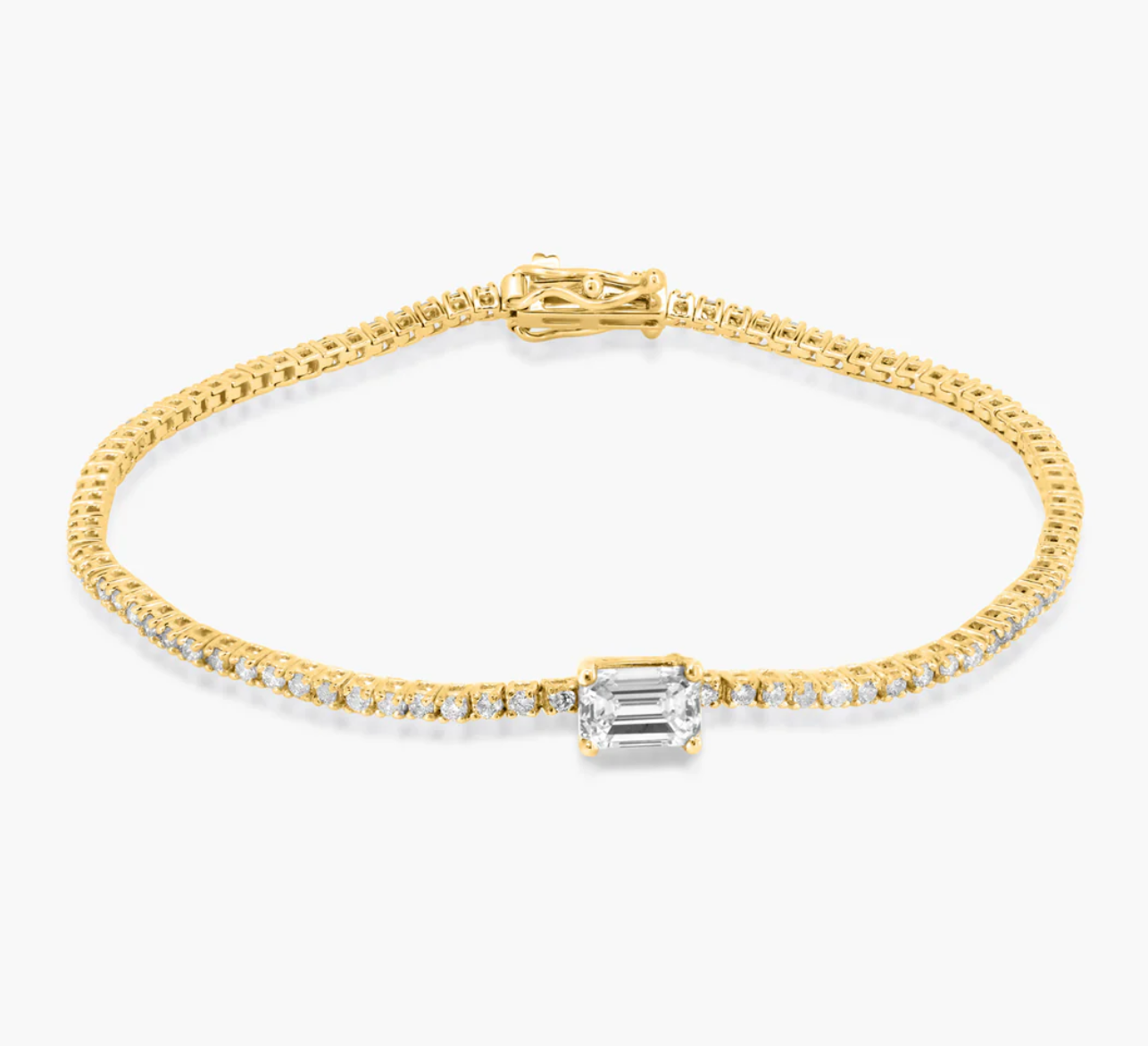 Fancy Cut Centered Tennis Bracelet
