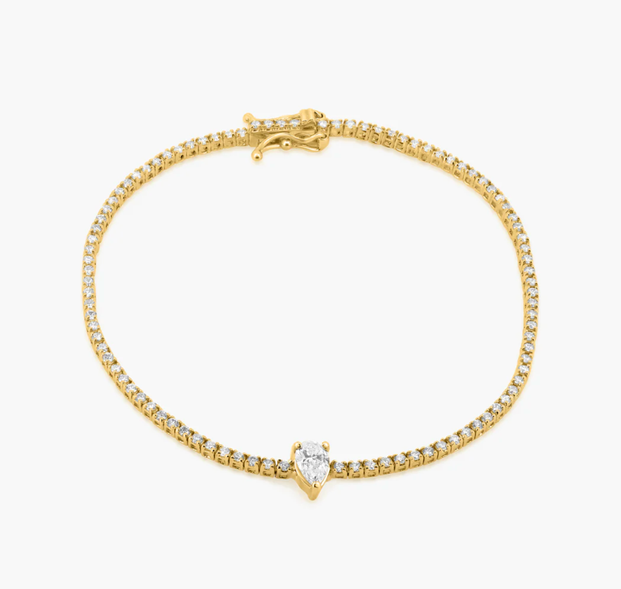 Fancy Cut Centered Tennis Bracelet