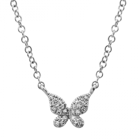 Pavé Butterfly Necklace