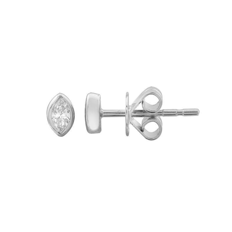 Marquise Bezel Stud