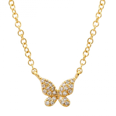 Pavé Butterfly Necklace