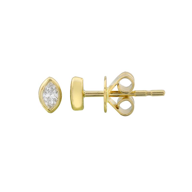 Marquise Bezel Stud