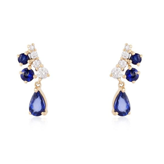 Drop Pear Slant Stud
