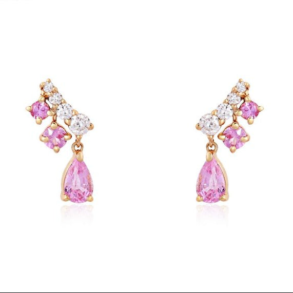 Drop Pear Slant Stud