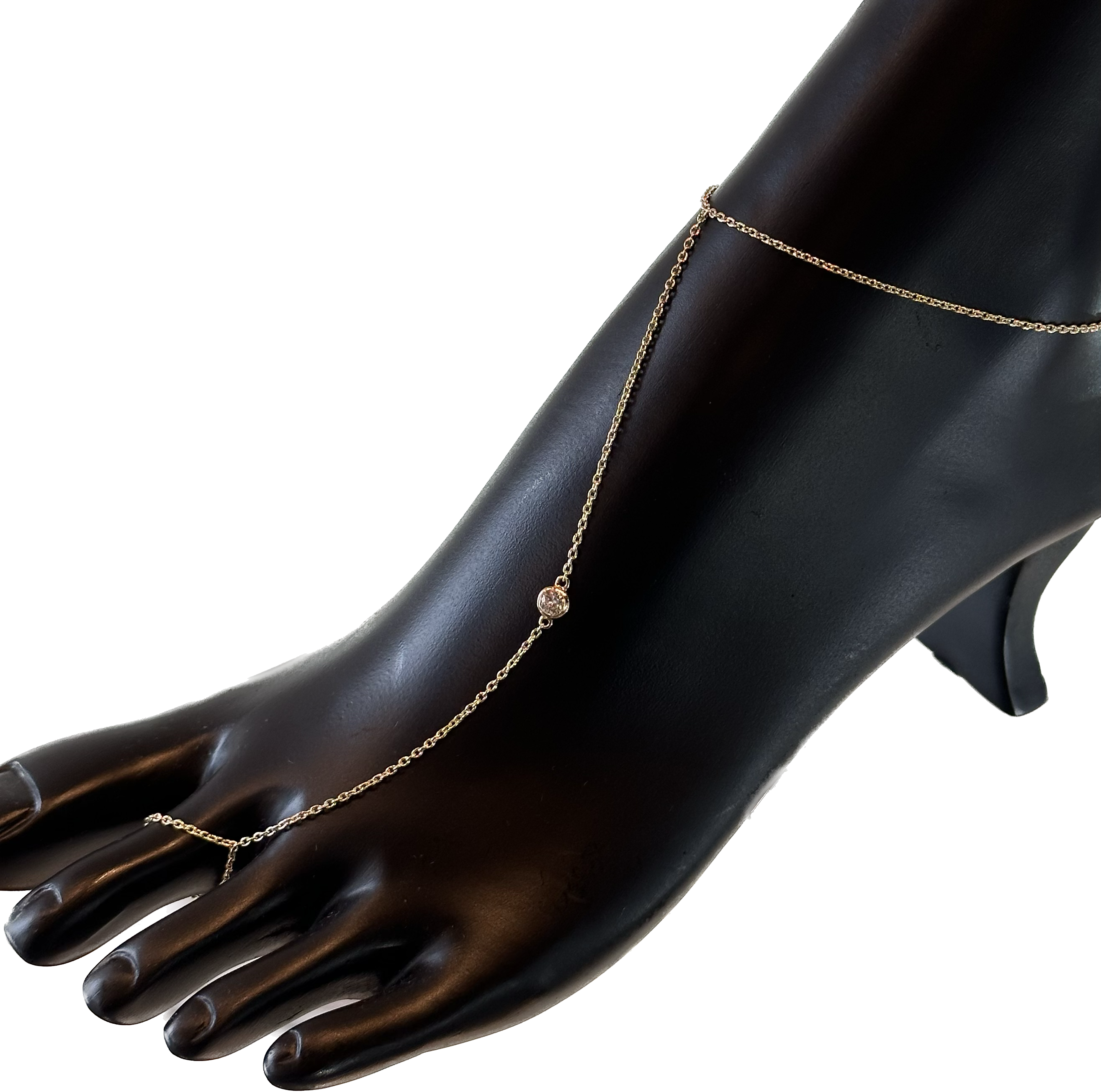 Single Bezel Foot Chain