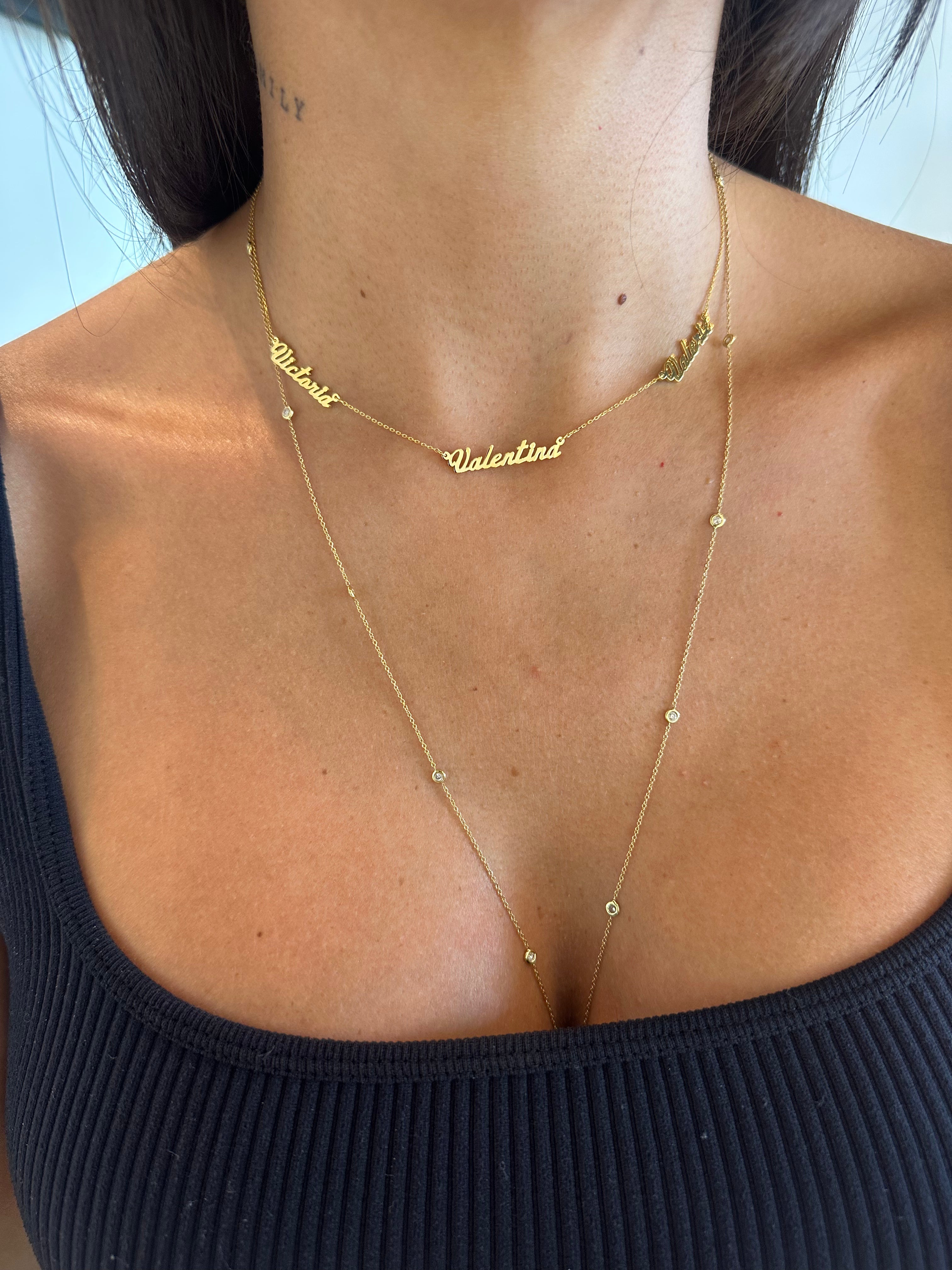Micro Name Necklace