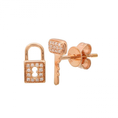 Lock + Key Studs