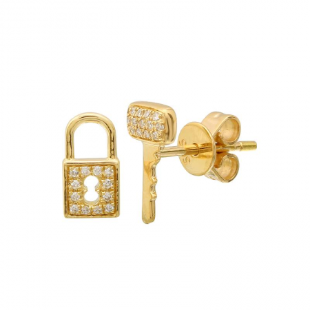 Lock + Key Studs