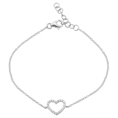 Mini Heart Outline Bracelet