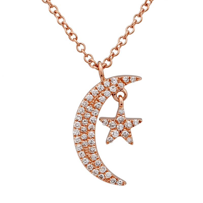 Moon + Star Necklace
