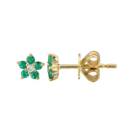 Mini Gemstone Flower Studs