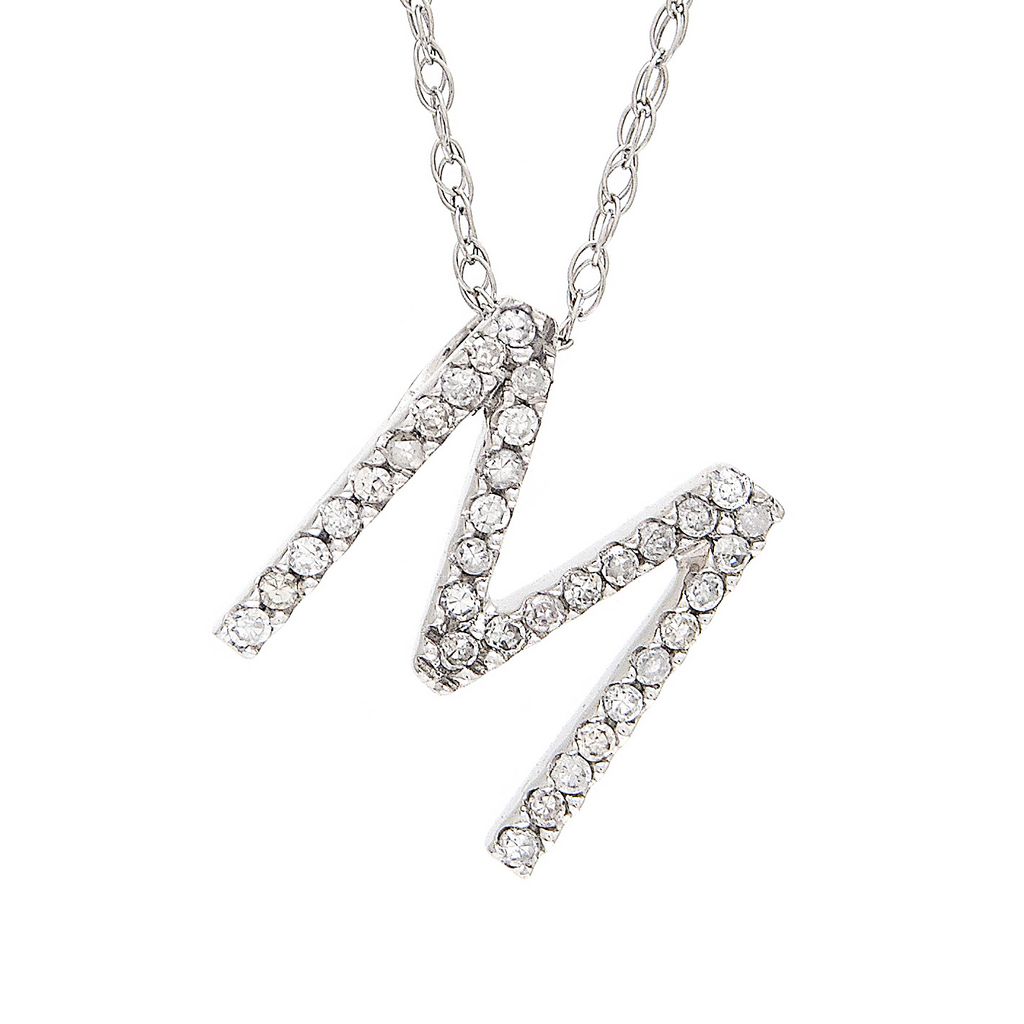 Diamond Initial Necklace