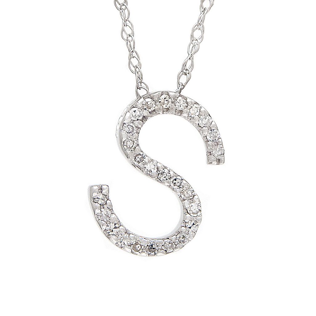 Diamond Initial Necklace
