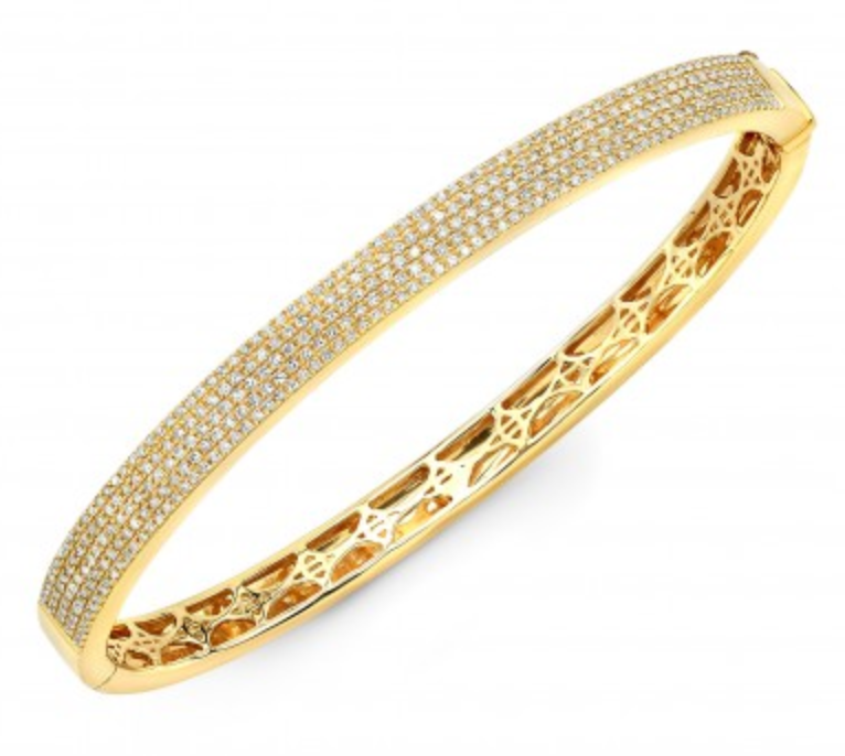 5 Row Pavé Bangle