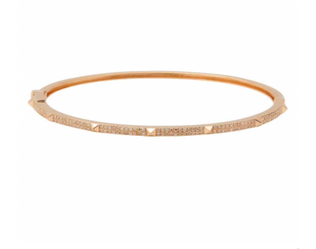 7 Pyramid Pavé Bangle