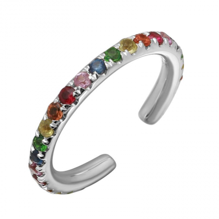 Eternity Rainbow Ear Cuff