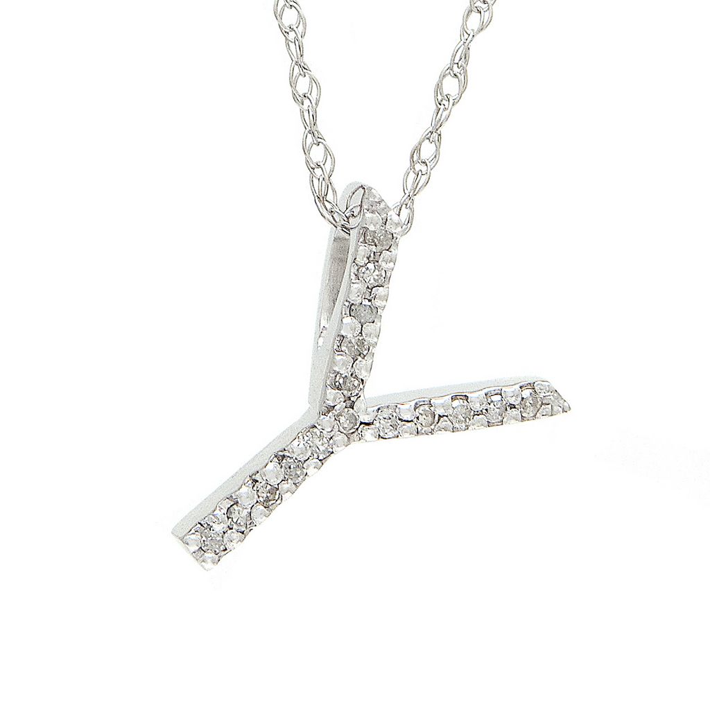 Diamond Initial Necklace