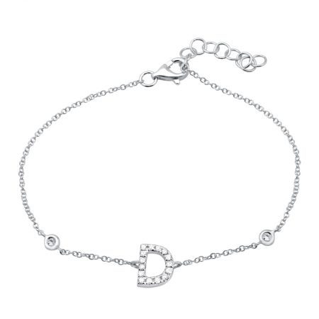 Mini Diamond Initial Bracelet