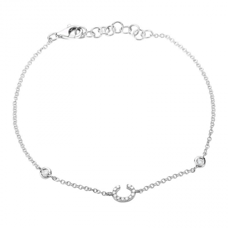 Mini Diamond Initial Bracelet
