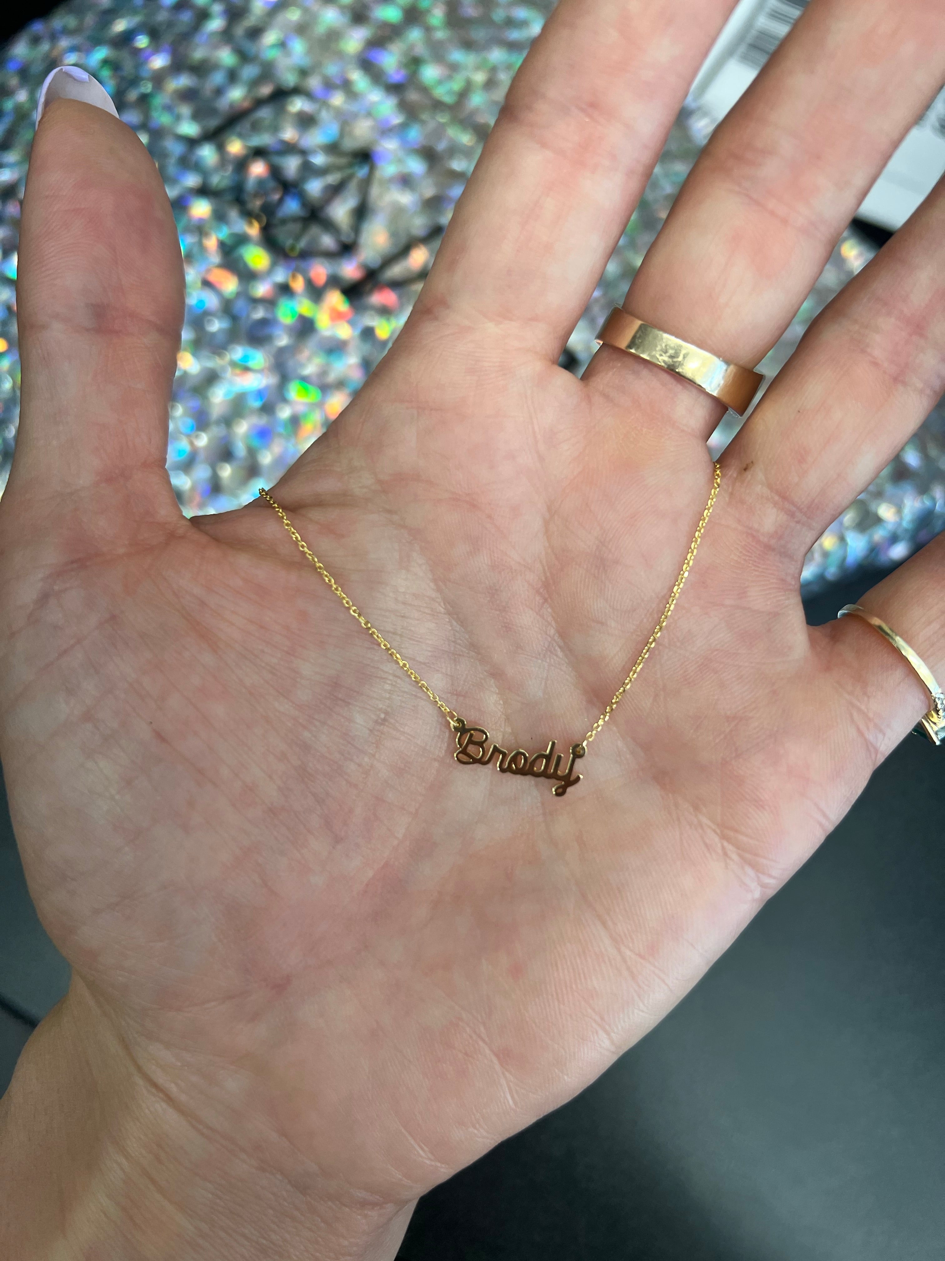 Micro Name Necklace