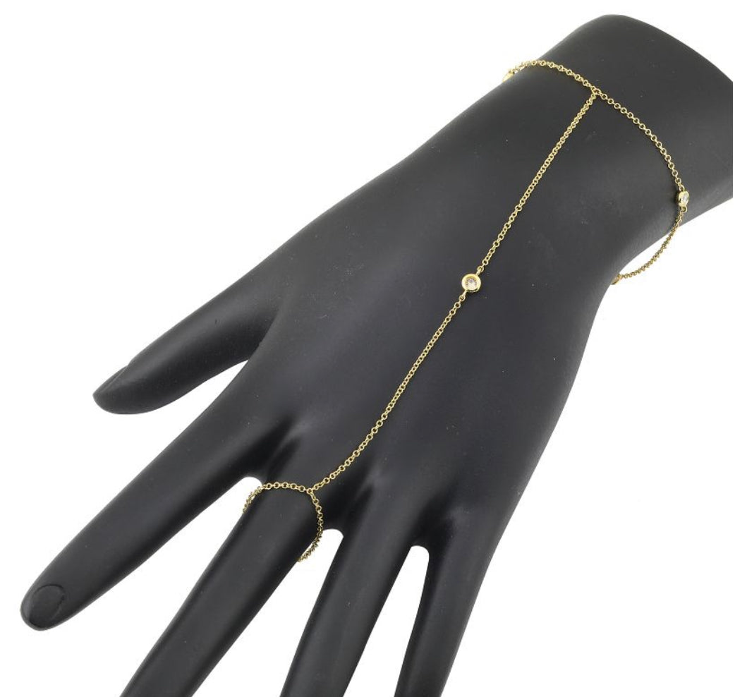 Simple Diamond Hand Chain