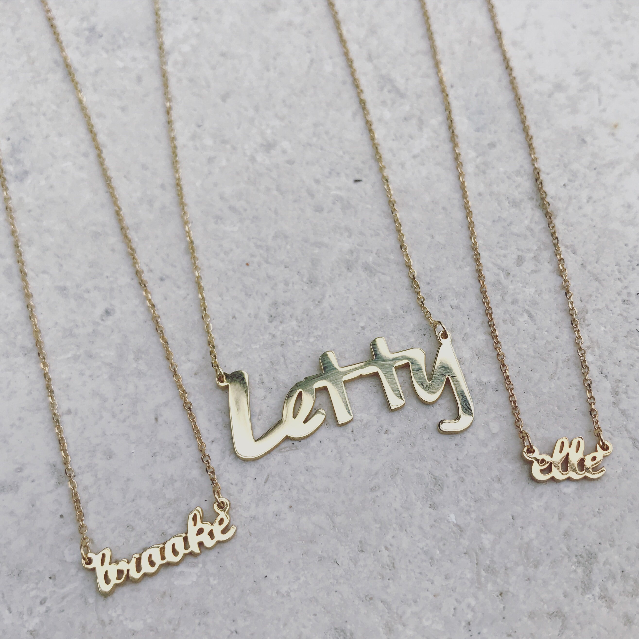 FONT NAME: brooke and elle in script. Letty in handwritten.