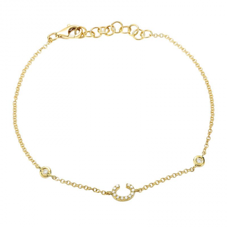 Mini Diamond Initial Bracelet
