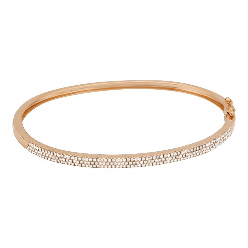 Triple Row Pavé Bangle