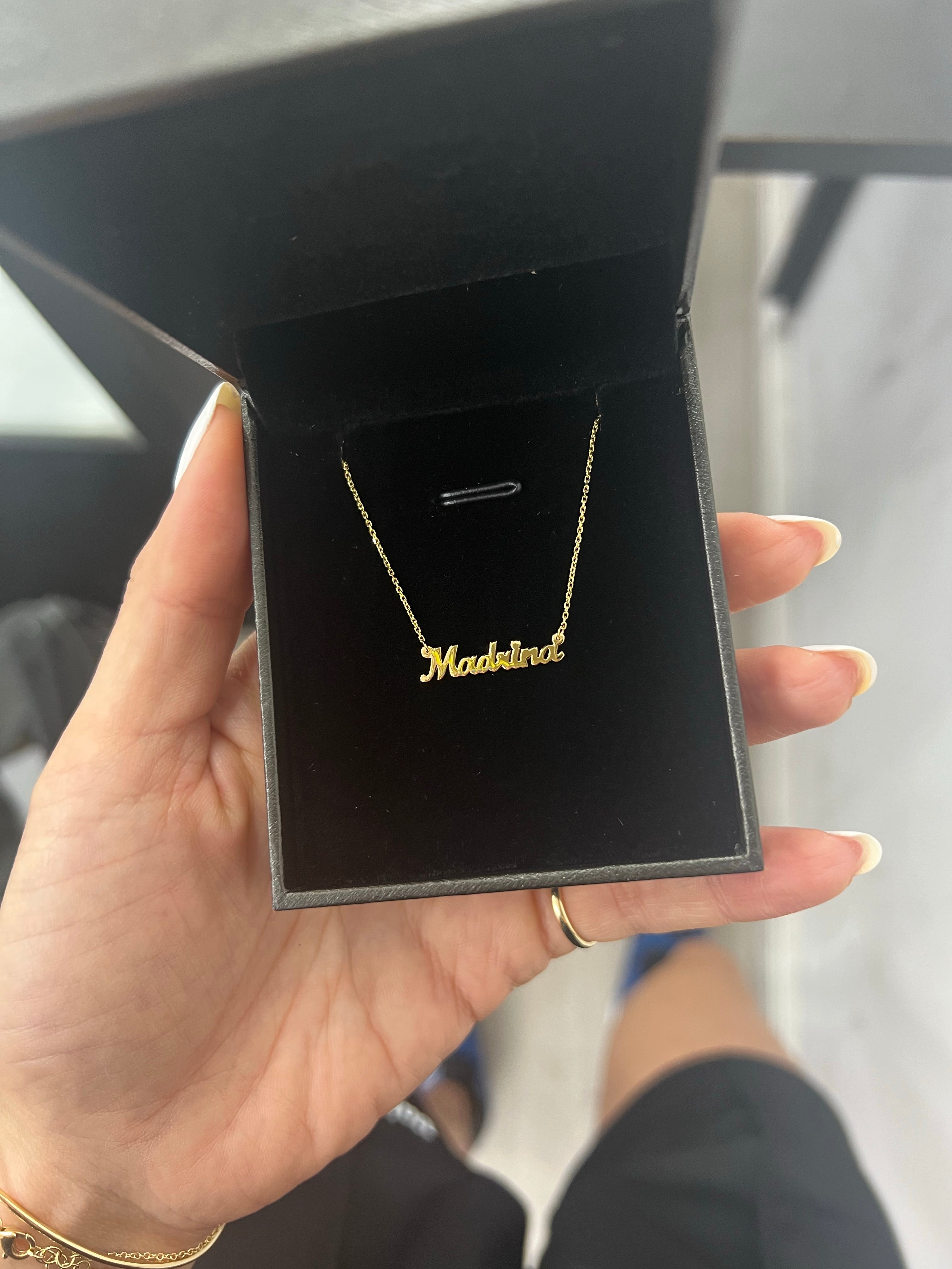 Micro Name Necklace