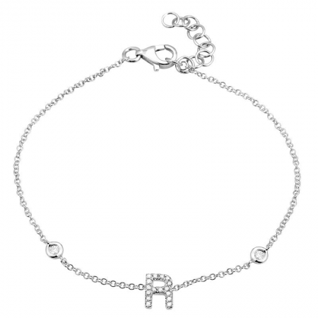 Mini Diamond Initial Bracelet