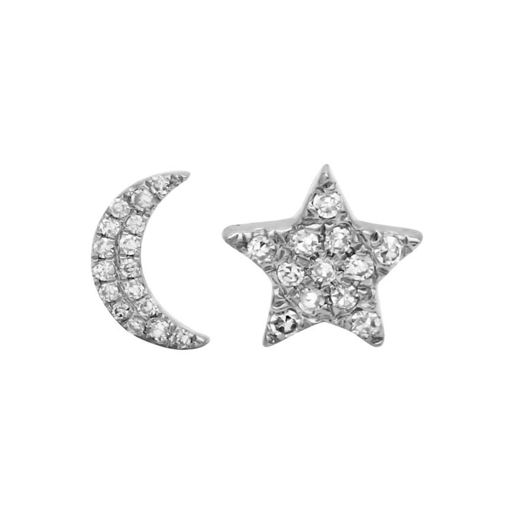 Moon + Star Studs