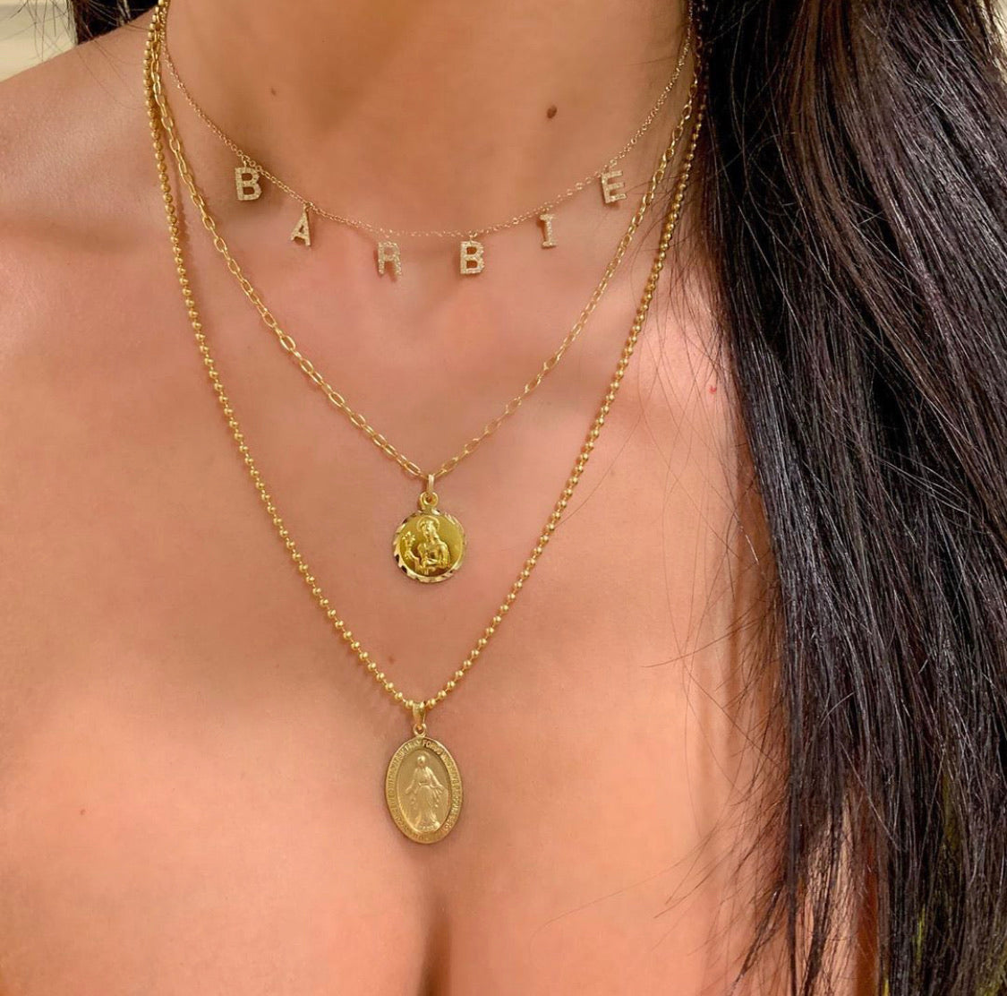 Hanging Letters Necklace