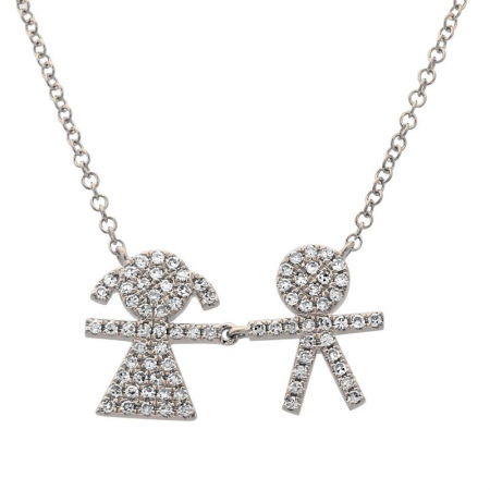 Little Boy + Girl Necklace