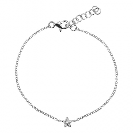 Petite Diamond Flower Bracelet