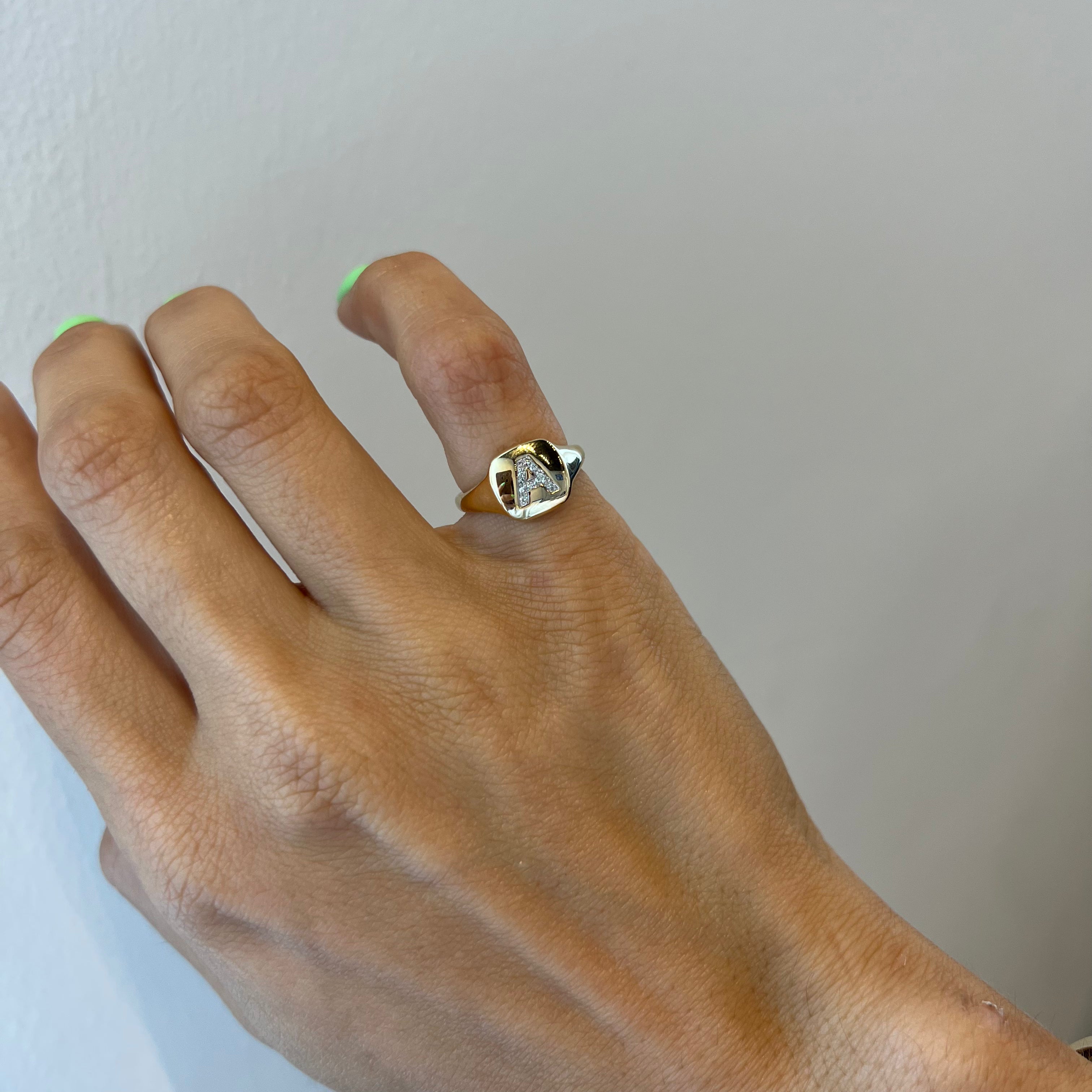 Initial Signet Ring