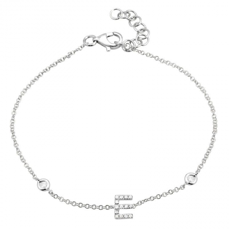 Mini Diamond Initial Bracelet
