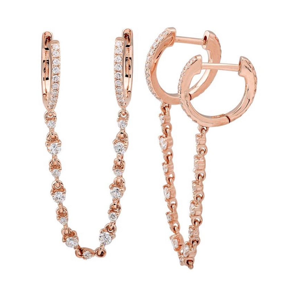 Diamond Detail Chained Pavé Huggys