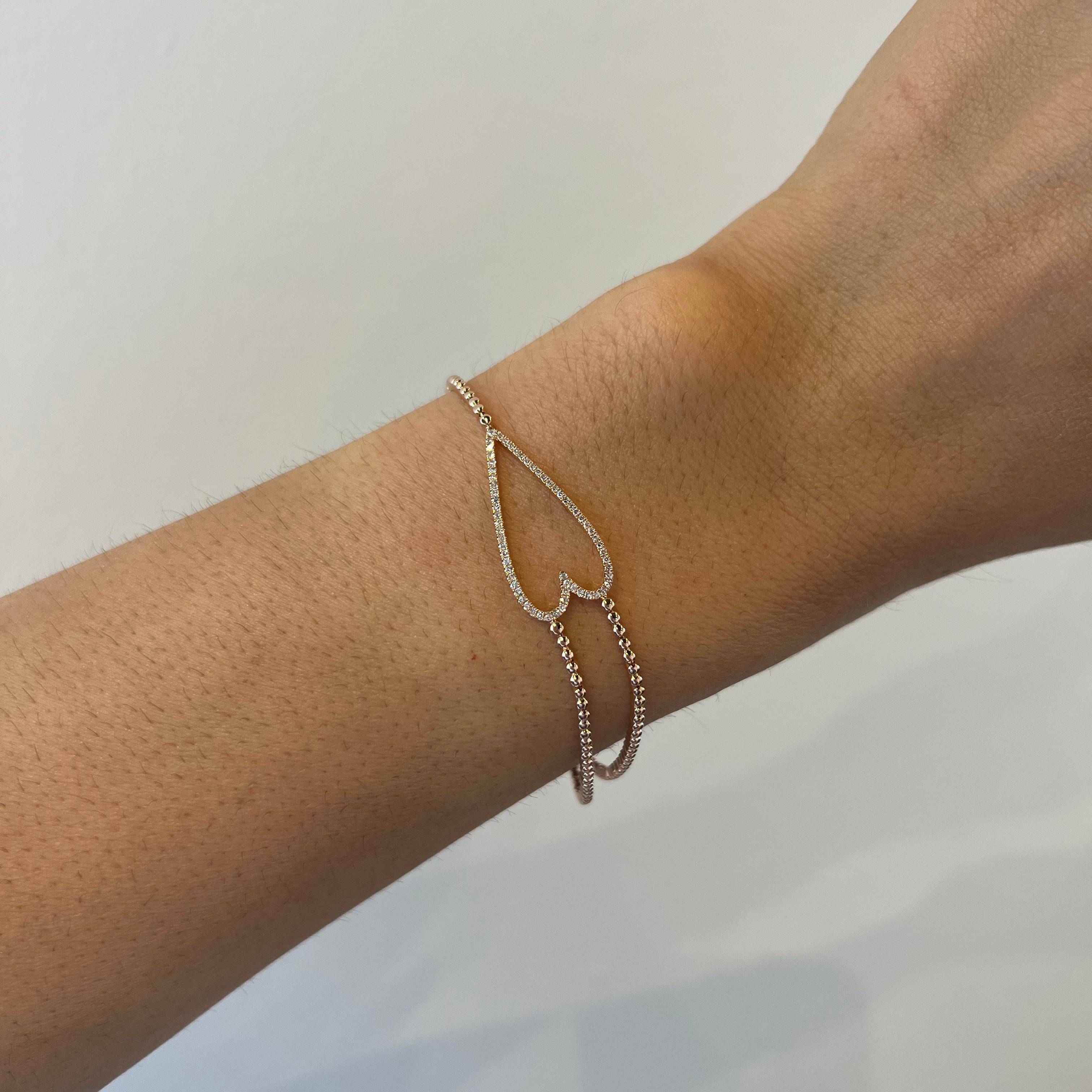 Sideways Heart Bracelet