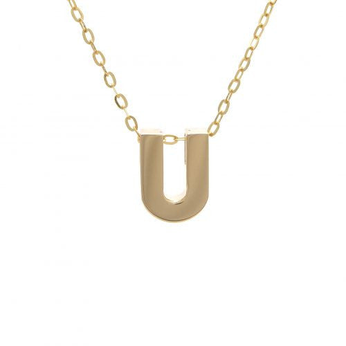 Chunky 8mm Initial Necklace