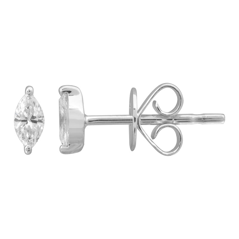 Mini Marquise Diamond Studs