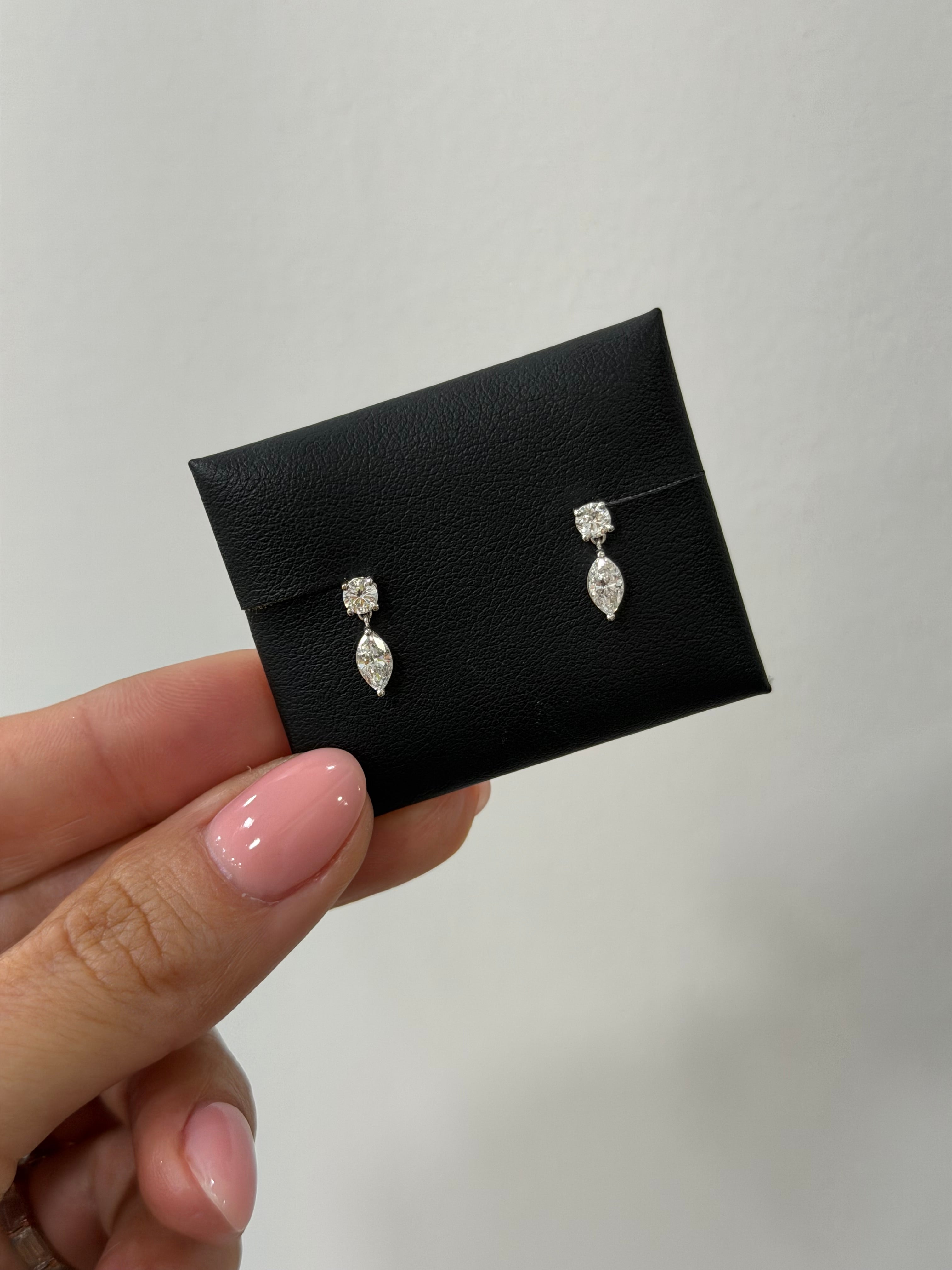 Grace Marquise Drop Stud
