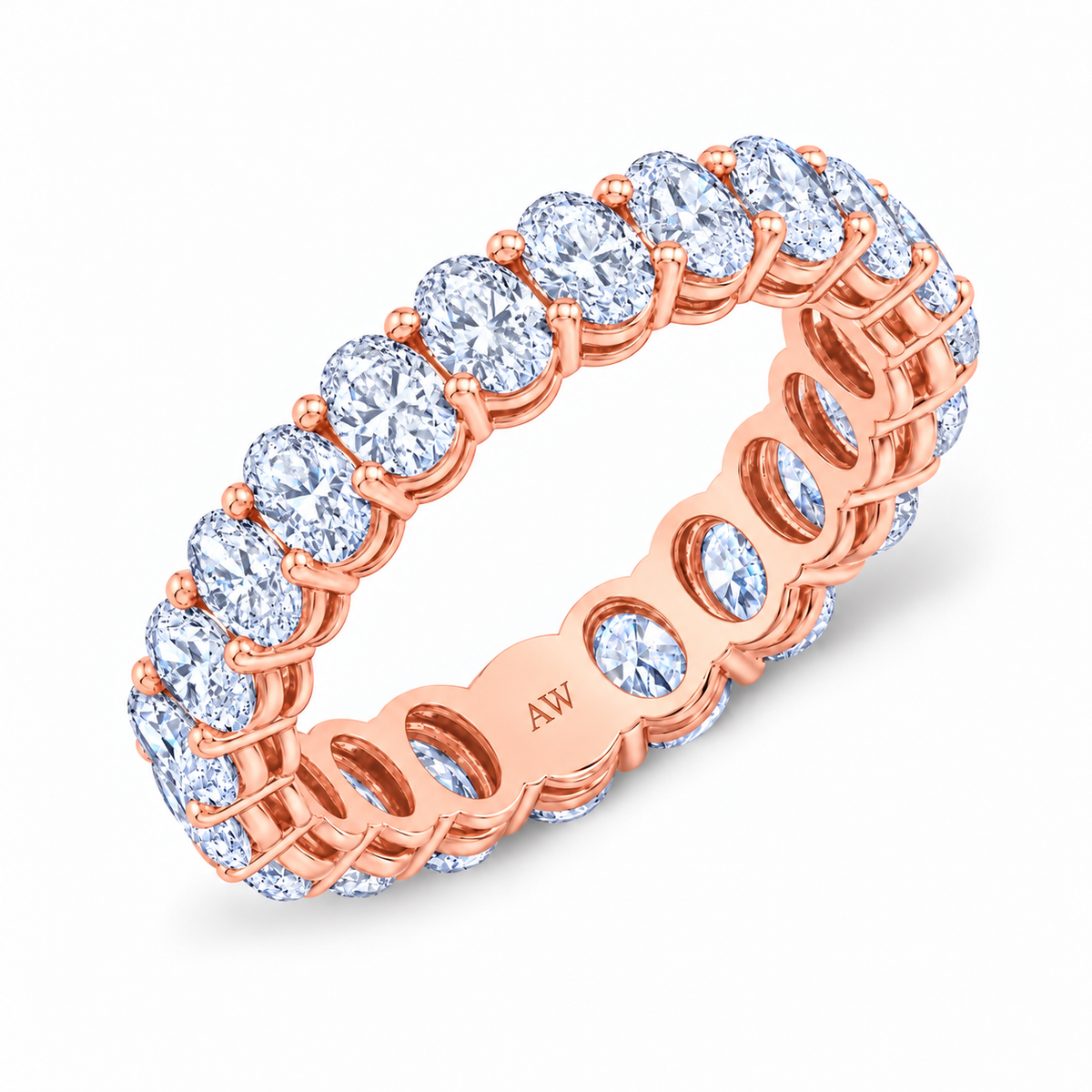 Large Oval Diamond Eternity Band