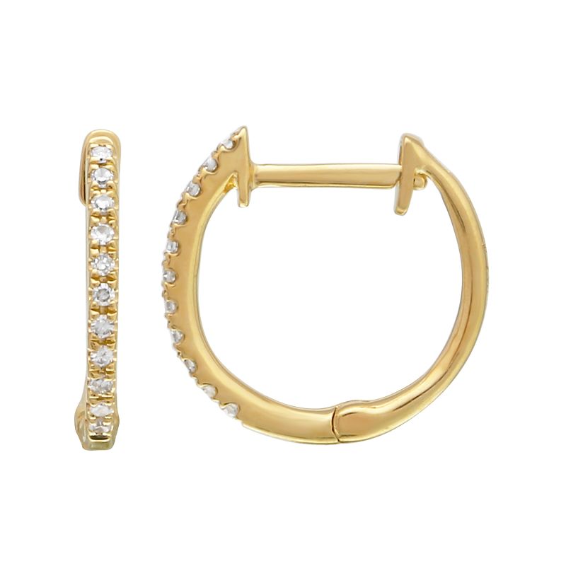 12mm Huggie Hoop Earrings