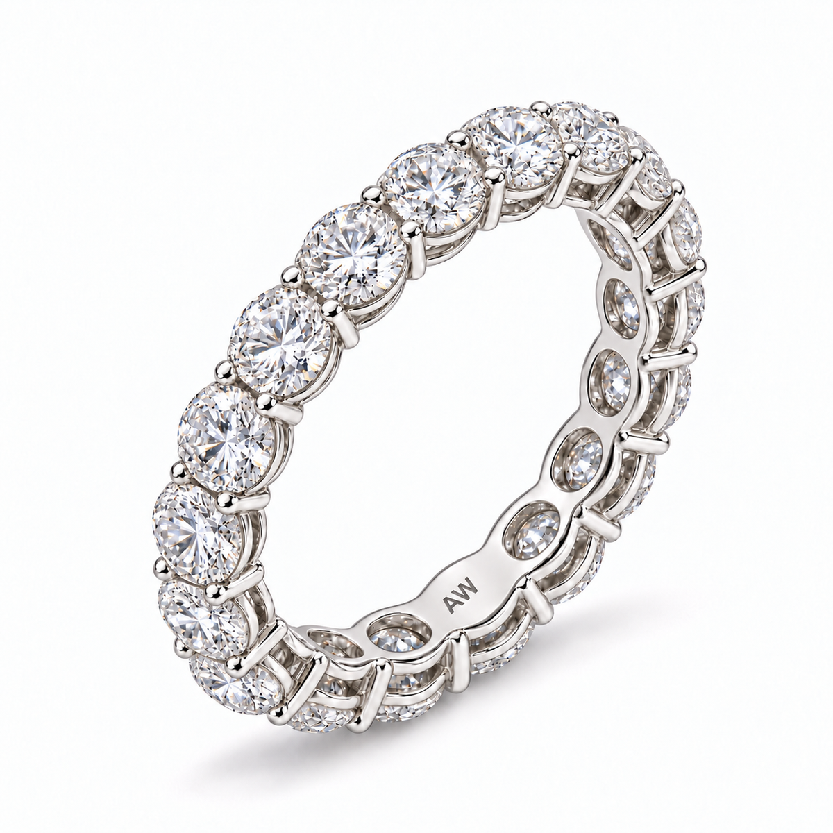 Medium Round Diamond Eternity Band
