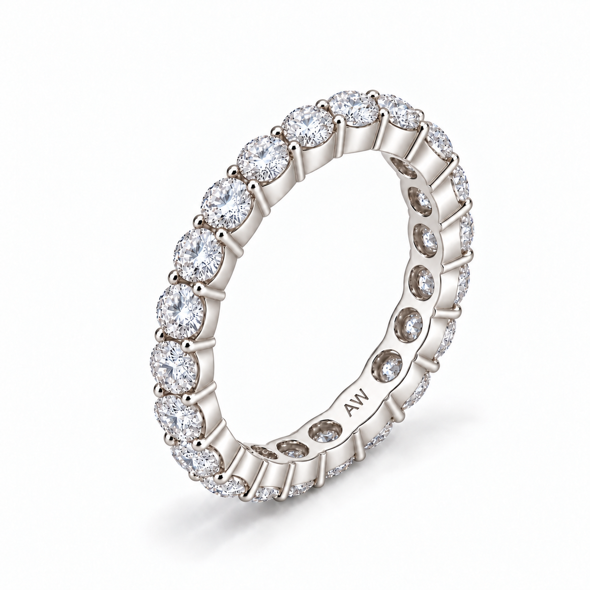 Small Round Diamond Eternity Band