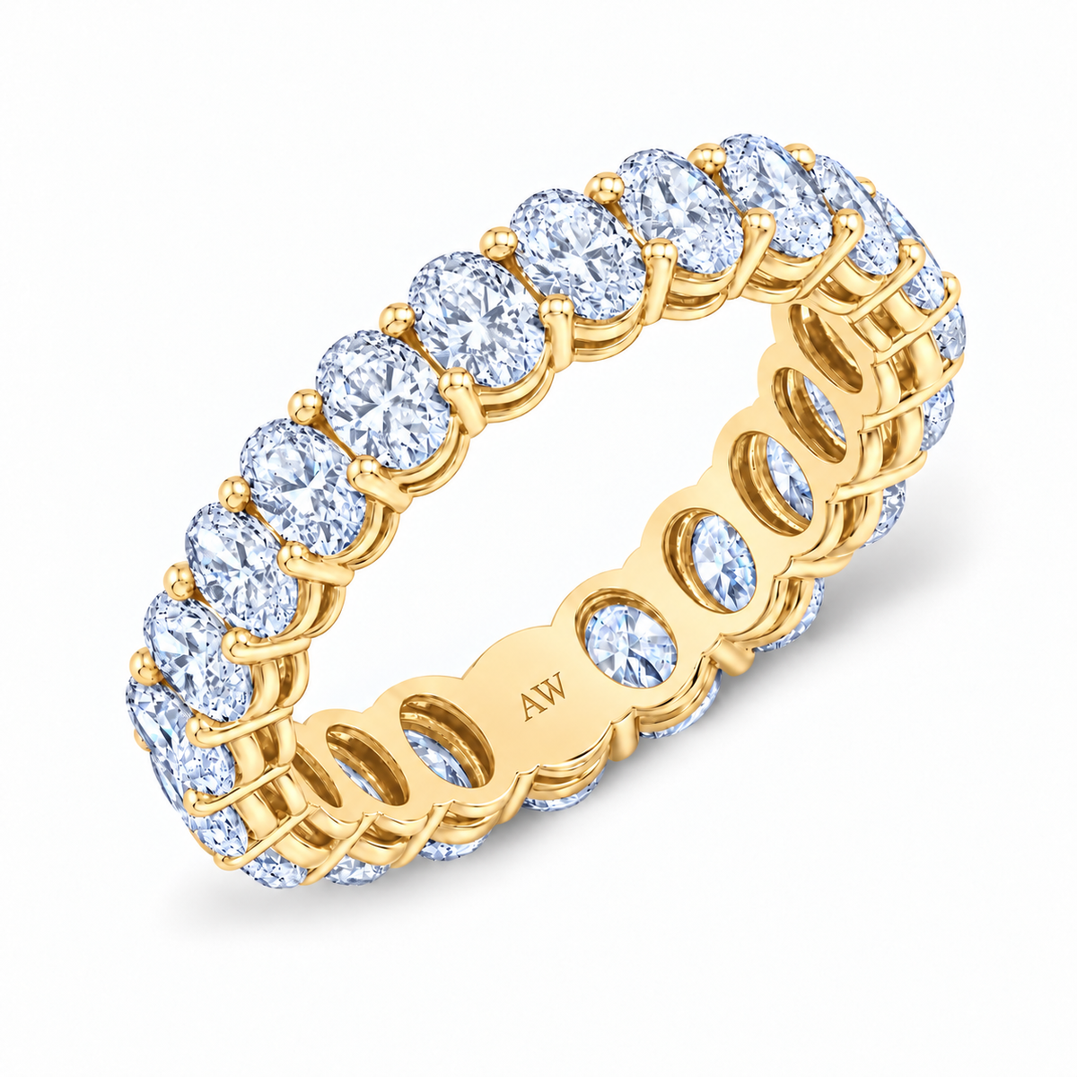 Large Oval Diamond Eternity Band