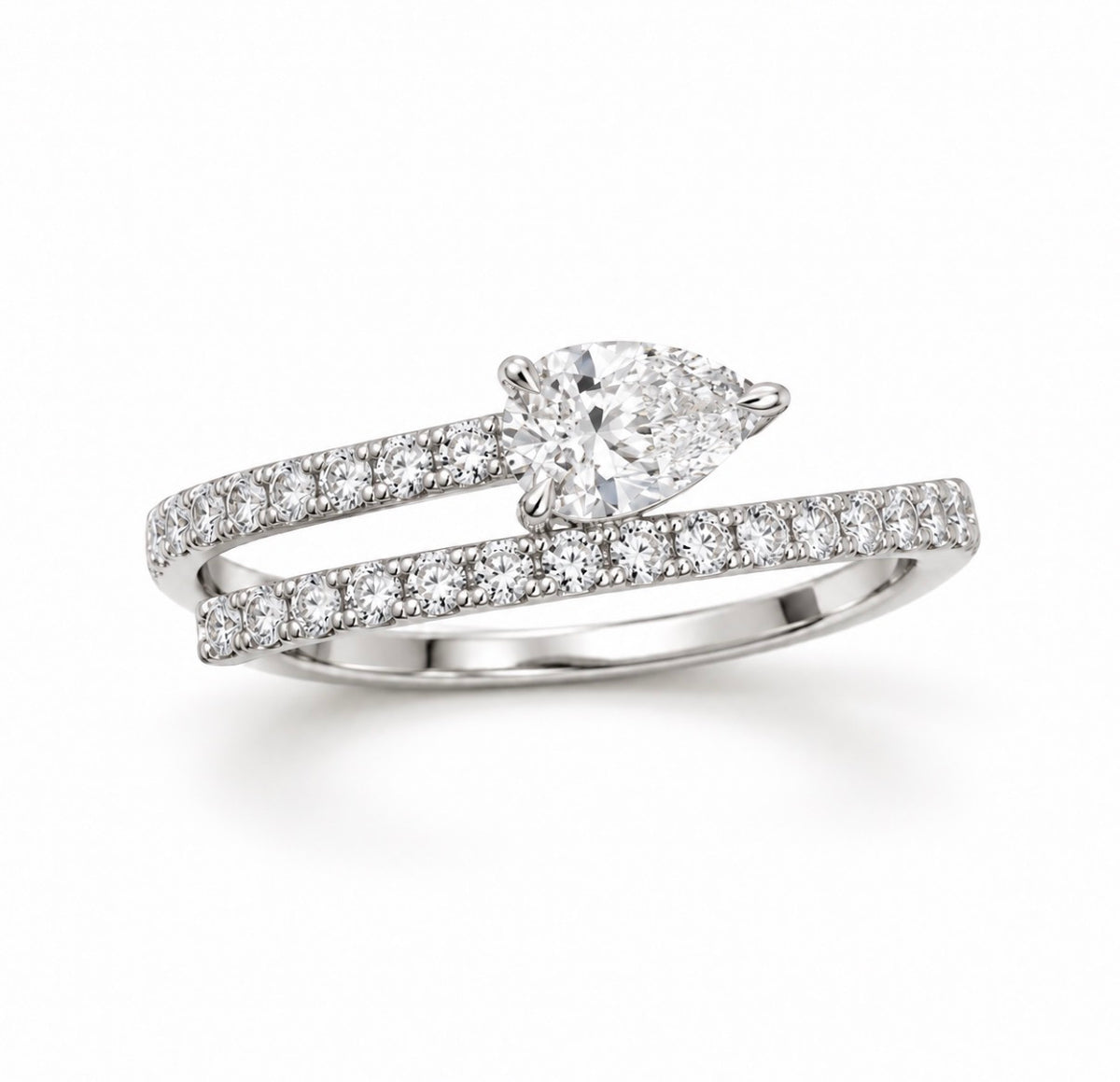 Pear Wrap Ring