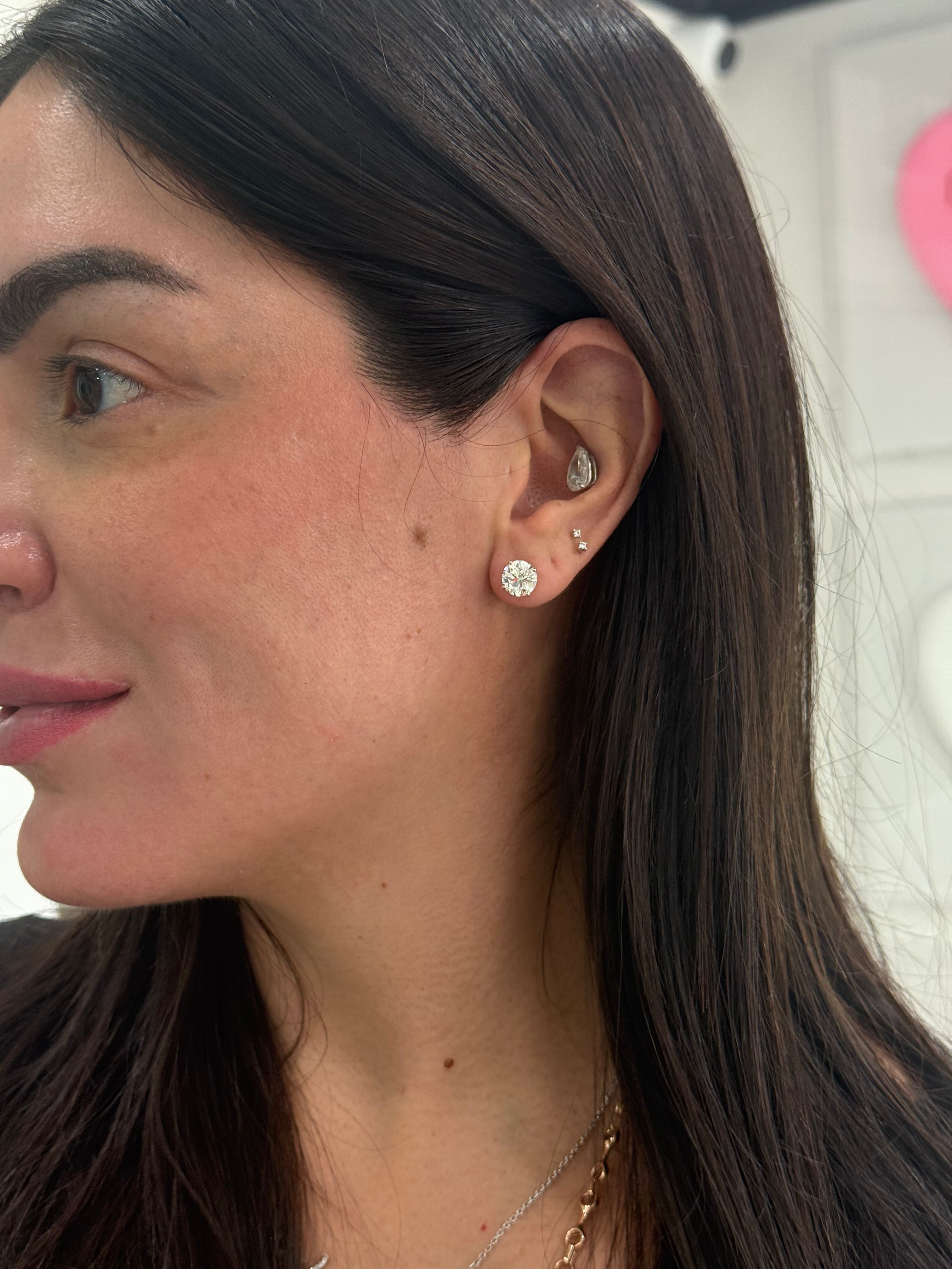 3.75 ct Lab Diamond Studs